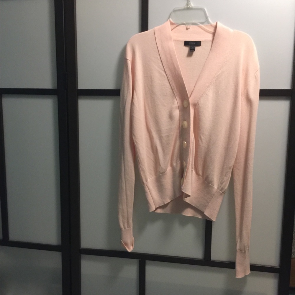 Beautiful pale pink J Crew cardigan XS